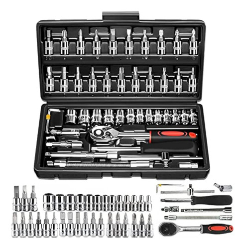 Wd 46pcs Juego De Herramientas De Reparación De Automóviles