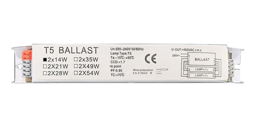 (2 #mold) Lámparas Fluorescentes Balastro Electrónico Tubo F