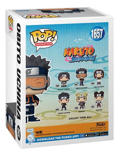 Boneco De Ação Funko Pop! Animação Naruto Shippuden Obito Uc