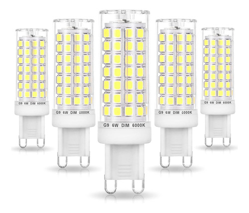 No Flicker G9 Bombillas Led Regulables Luz Natural 6000k, R