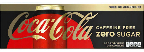 Refresco Coca Cola Zero Sugar Caffeine Free 12 Pack (355ml)