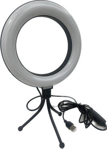 Aro Luz Led Con Soporte 16cm 3 Intensidades Control Usb