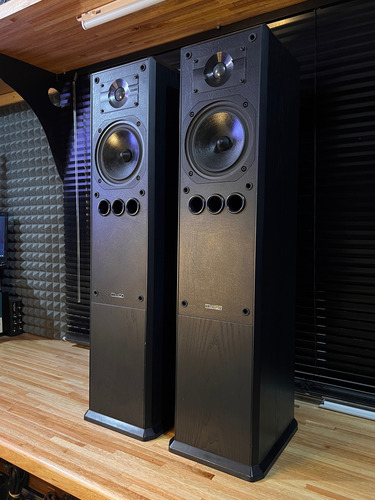 Hermosos Bafles Columnas Mission 752!!!!!!! Tbaudio Negro (Usado)