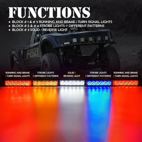 Imagen 2 de 8 de Barra De Luz Led 30 Pulgadas, Trasera Rzr Can Am X3 Polaris