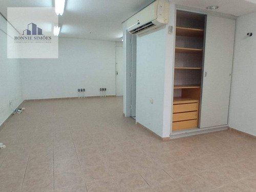 Imagem 1 de 7 de Sala Comercial À Venda Em Moema, Edifício New Office Center, Sala Ampla Com Ótima Iluminação, 1 Banheiro, Ar Condicionado, 1 Vaga, 32 M², São Paulo. - Sa0552