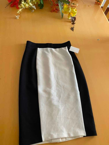 Falda Negro Con Blanco