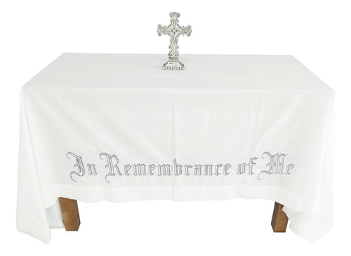 Mantel Bordado Para Altar Sagrado En Recuerdo De Comunión