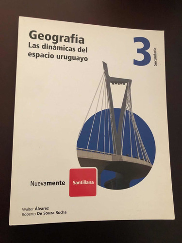 Libro Geografía 3ro Secundaria - Santillana - Como Nuevo