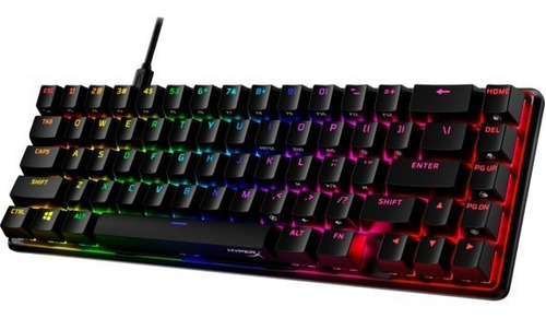 Teclado Gamer Mecánico Hyperx Origins 65% Inglés -  Hx Red 