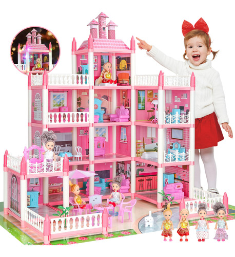 Casa De Muñecas House De Muñecas Para Niñas Niños Pequeños: