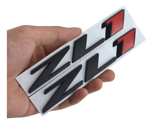 2pcs Camaro Zl1 Emblema Carta Trasera Puerta Ajuste Para