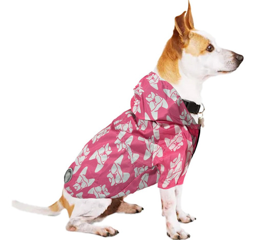 Piloto Chaleco Impermeable Perros Forrado Red. Capucha. Omg!