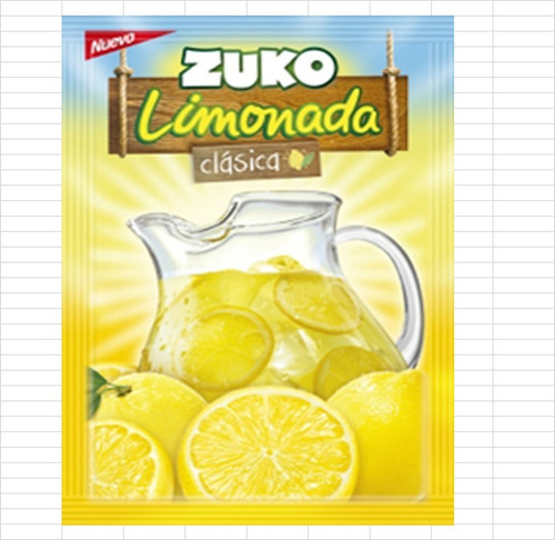 Jugo Zuko  En Polvo Sabor Limonada Clasica X 50 Sobres