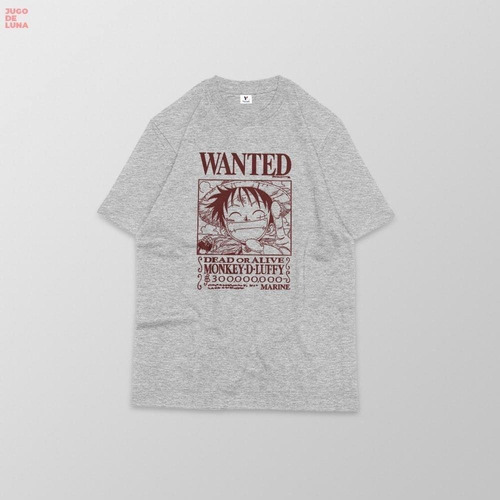 Camisa Hombre Moderno Estilo Luffy Wanted Poster