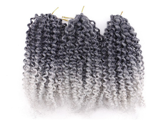 3 Pcs/pack Crochet Hair Curly Extensions 8 Inch Synthetic Bo
