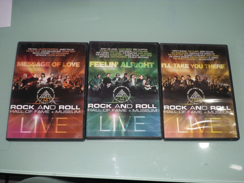 Rock And Roll Hall Of Fame + Museum-3 Dvd's Rock Varios