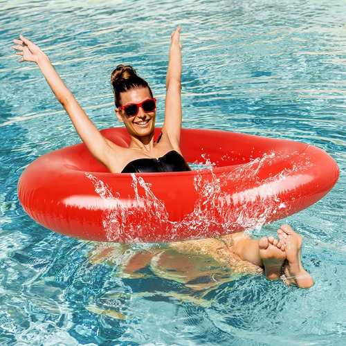 Salvavidas Inflable Corazón Moda 90 Cm Para Alberca
