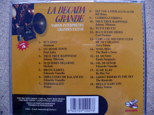 Colecciòn Cd:: La Dècada Grande