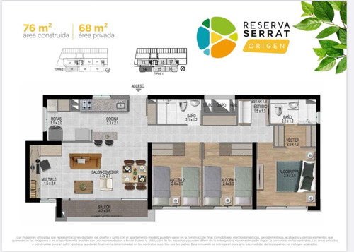 Bajamos De Precio, Apartamento De 77 M2 En Altos De Calazans - Para Estrenar En Diciembre!