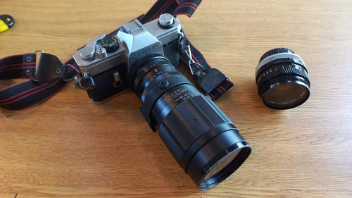 Camara Reflex Canon Tlb Reflex 35mm Con 2 Lentes 