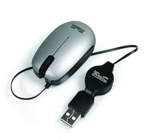 Mouse Mini  Klip Xtreme Usb Con Cable Retráctil 