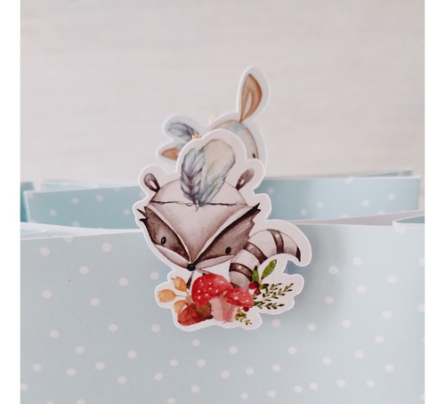 Bolsitas Golosineras Animalitos Del Bosque Shabby Chic Nene