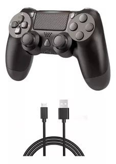 Joystick Bluetooth Inalámbrico Para Ps4 Con Dual Shock Negro