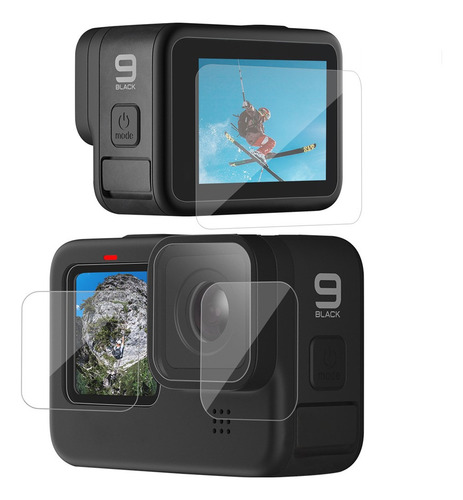 Kit 03 Micas De Vidrio Templado Protector Para Gopro Hero 9