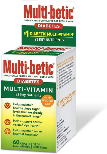 Multivitamínico Para Diabetes Multi-betic 60 Comprimidos