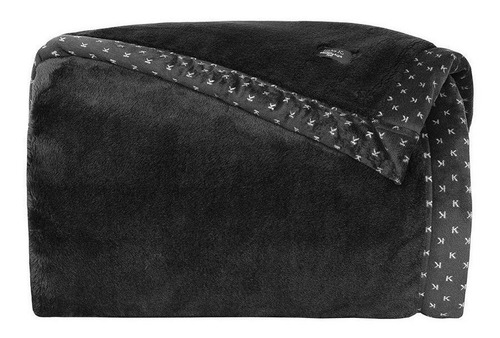 Imagem 1 de 1 de Cobertor Kacyumara 700 king cor preto com design liso de 2.6m x 2.4m