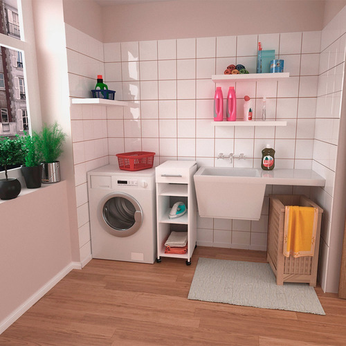 Imagen 4 de 10 de Mueble Centro De Planchado Plegable Tabla Planchar Organizad
