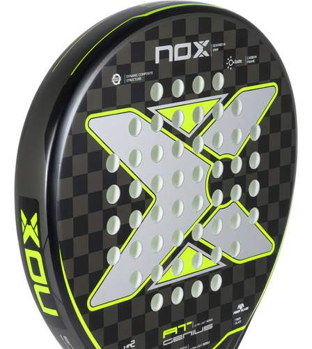 Nox AT10 Genius Ultra Light pala de padel color negro