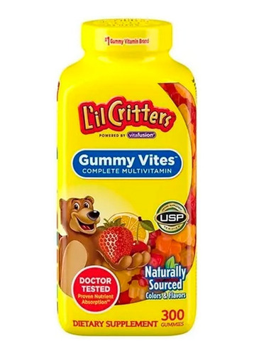 Vitamina D L'il Critter Gomitas Multi Vitamina Con Plus Zinc