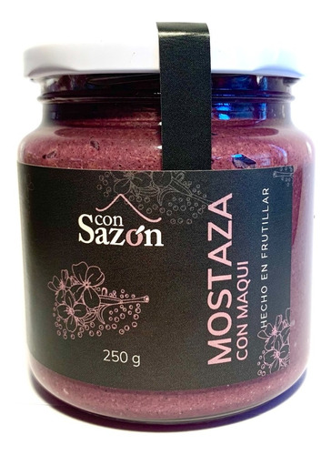 Mostaza Con Maqui 250g Con Sazón 100% Natural Premium