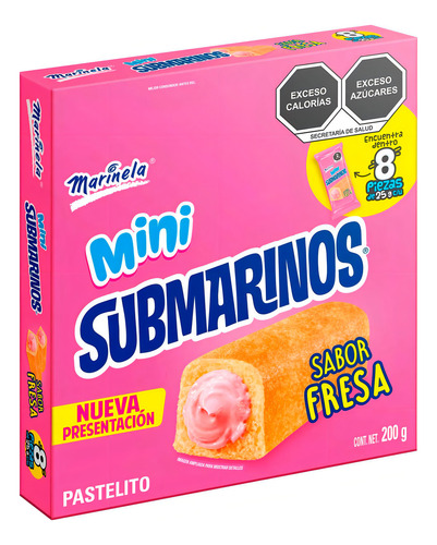 Mini Submarinos Marinela 200g