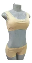 Comprar 3 Conjuntos Intimo De Cachetero Y Top De Damas 