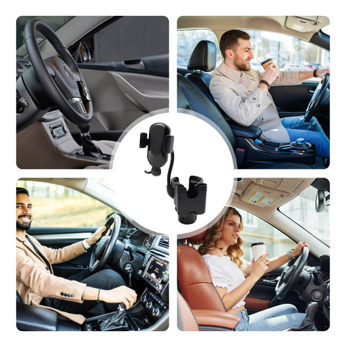 Soporte For Automóvil Con Portavasos For Teléfono Celular