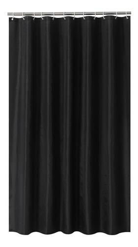 Negro Patrón De Pared Cortina De Ducha Baño Impermeable Cu