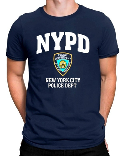 Camiseta New York Police Department Nypd Camisa Manga Curta