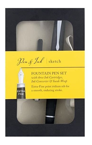 Pluma Y Tinta Bosquejo De La Pluma Conjunto X-fino