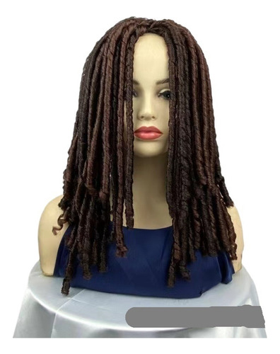 Trenzas Africanas Peluca Rastas Pelo Espiral Rizos Peinado