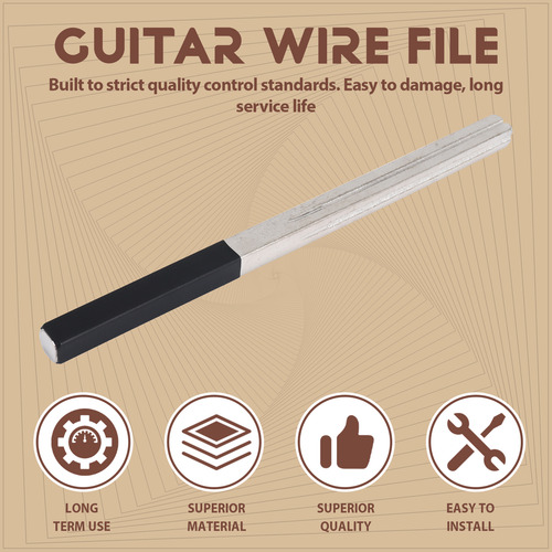Lima Para Coronar Trastes Crystally-guitar, Herramienta De R