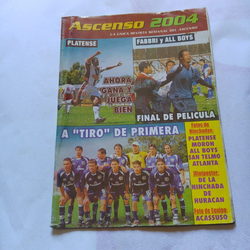 Revista Ascenso 2004 448 Platense All Boys Hinchada Huracan 