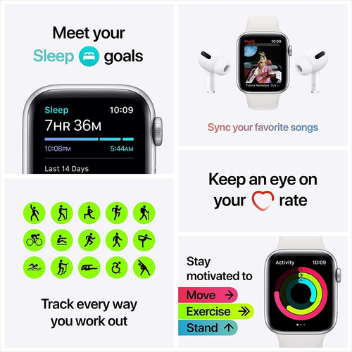 Apple Watch Serie Se Gps 40 Mm Gold Sport Band