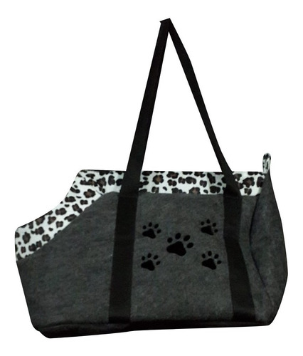 Bolso Transportador Chico Tela Fieltro Gatos Perros Pequeños