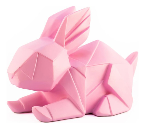 Lámpara Velador Luz De Noche Infantil Usb Origami Conejo Color de la estructura Rosa Color de la pantalla Rosa