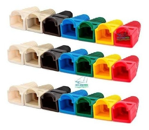 Kit 50 Capas Para Conector Rj45 - A Cor ! Cor Mistas