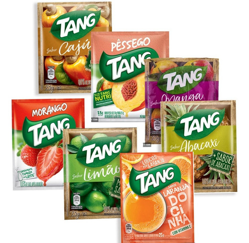 Suco Tang Atacado 7 Caixas 100 Envelopes Com 25g Cada Env