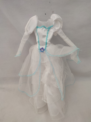  La Sirenita  Vestido  De Novia Para Muñecas Disney  