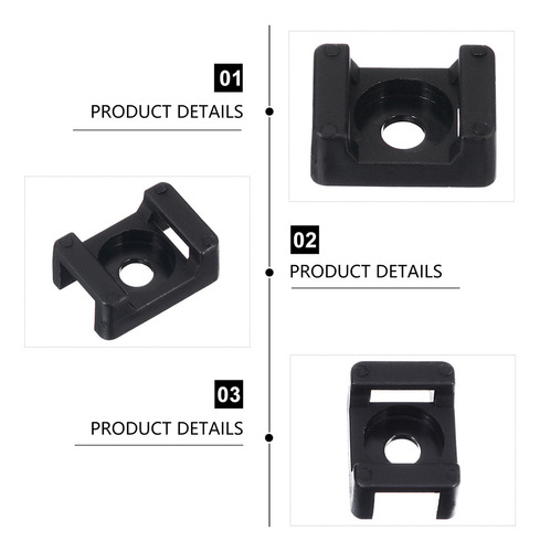 100 Clips De Alambre Abrazaderas Para Sujetadores De Cables